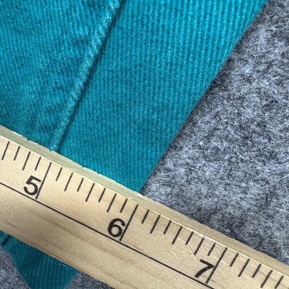 Bonjour Jeans Women 3/4 Straight Fit Green Teal Vintage Button Fly Denim 5511202 - Picture 7 of 9